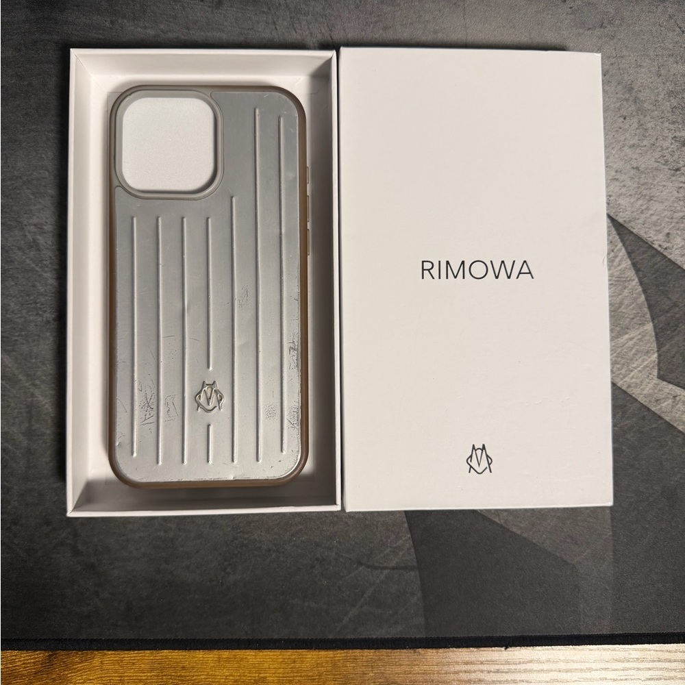RIMOWA Metallic Silver Phone Case